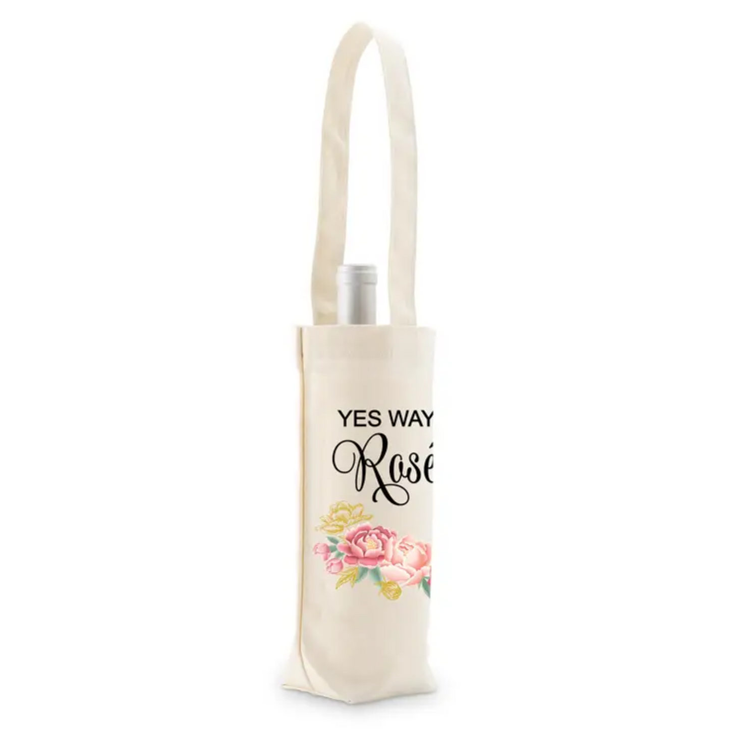Cotton Canvas Wine Bottle Carrier Pouch For Travel