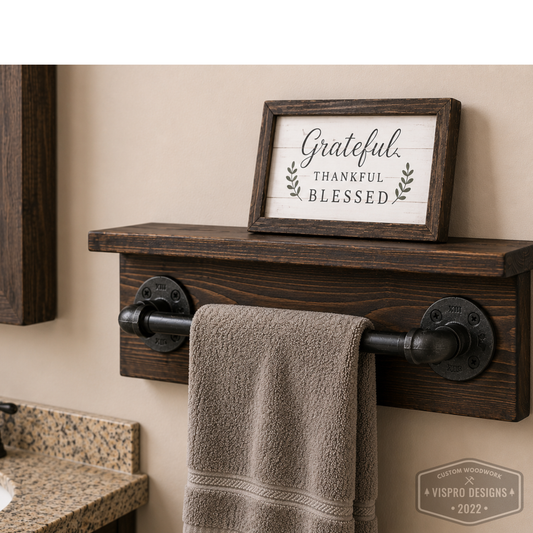 Farmhouse Bathrooms Towel Holder