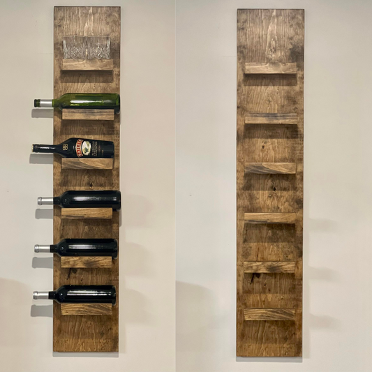 Wood Wine Rack | Wood Wine Wall Mounted | Wine Bottle Holder | Rustic Wine Rack | Wall Wine Rack