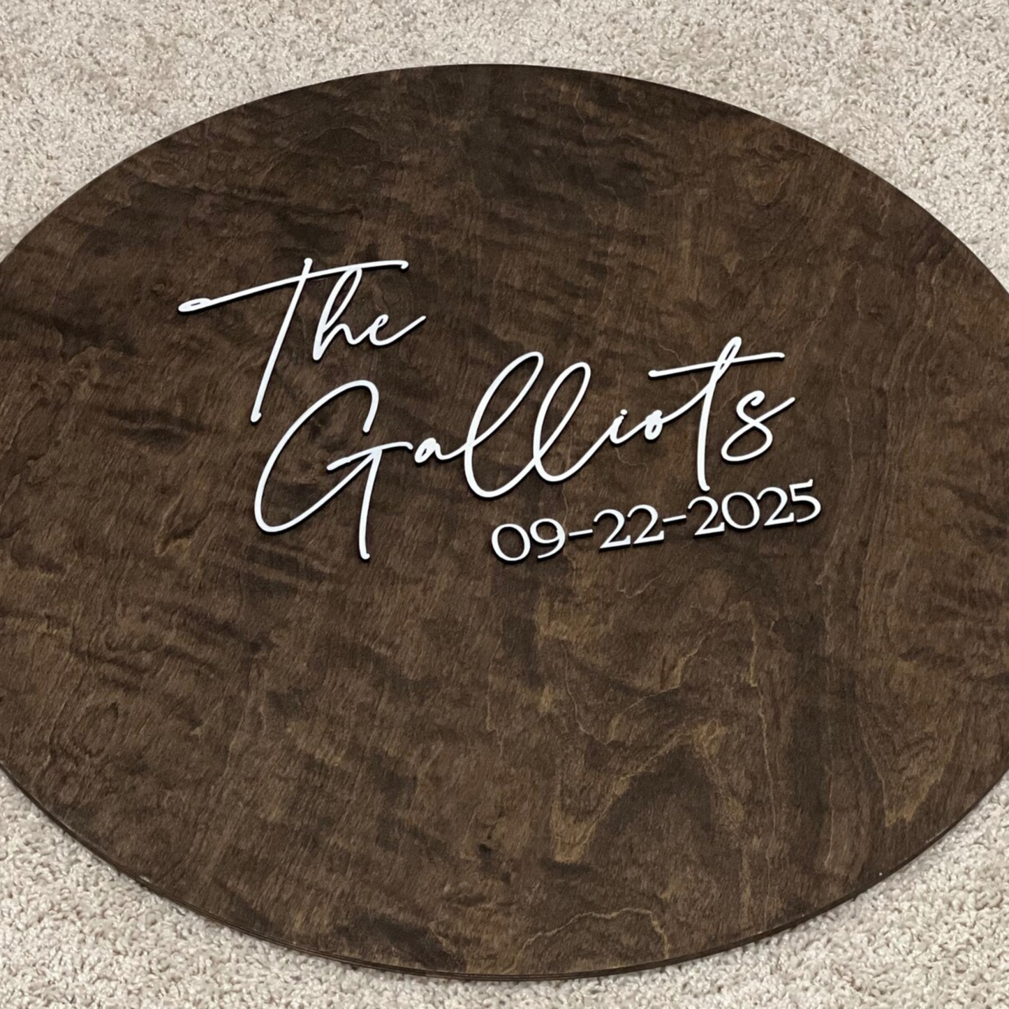 Last Name Established Sign | Family Name Wooden Sign | Custom Wood Sign | Anniversary Couple Gift | Personalized Gift For Couple