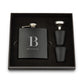 Engraved 6 oz. Stainless Steel Hip Flask Gift Box Set