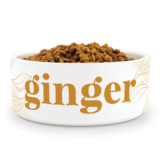 Custom Print Ceramic Pet Food Bowl