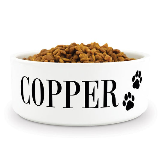 Custom Print Ceramic Pet Food Bowl