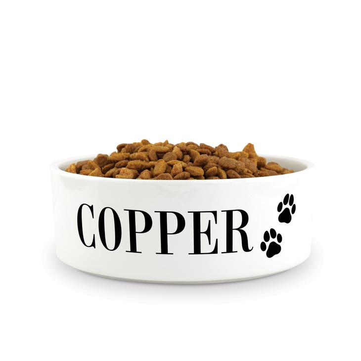 Custom Print Ceramic Pet Food Bowl