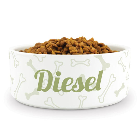 Custom Print Ceramic Pet Food Bowl