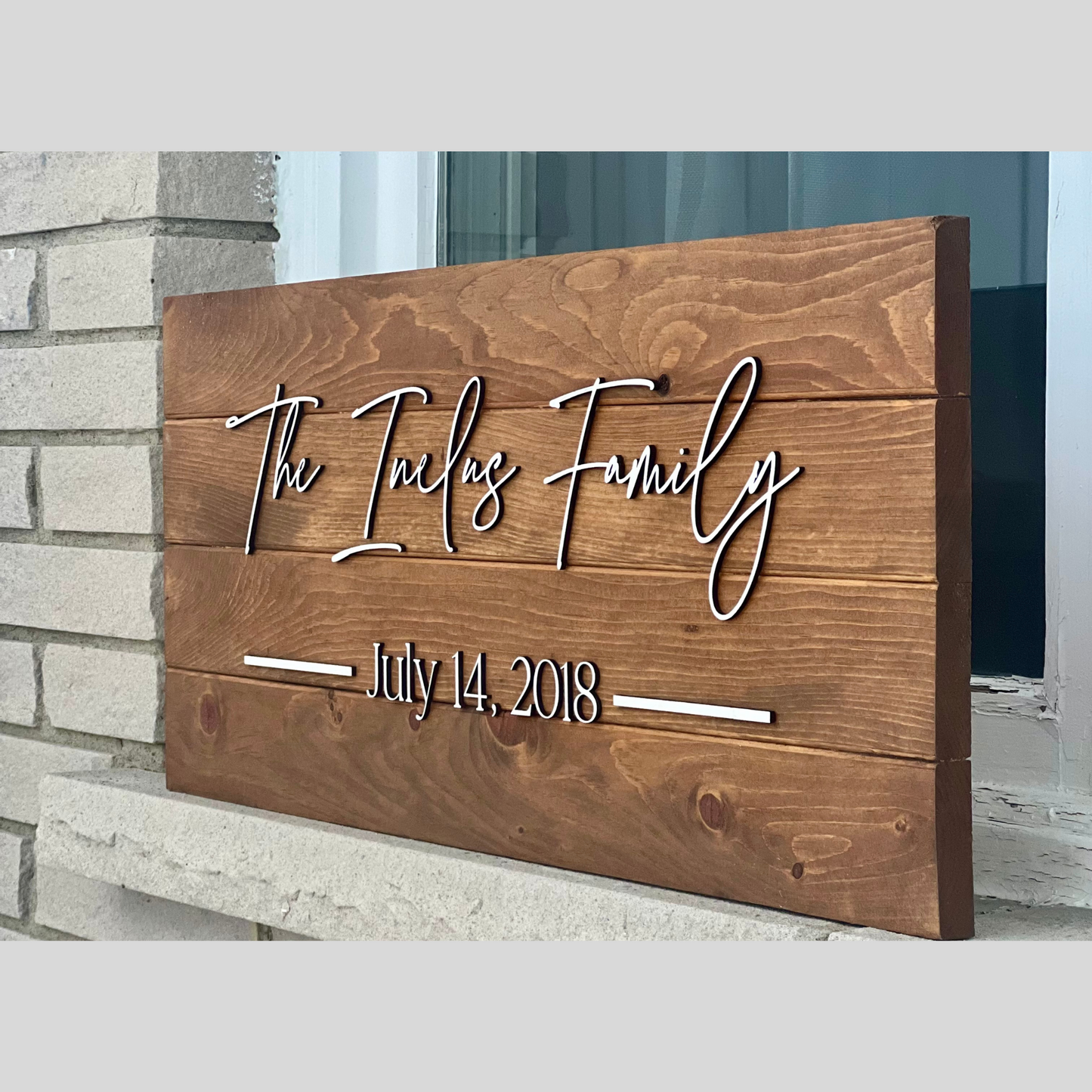 Custom Wood Sign, Personalized Pallet Wood Sign, Family Name Sign, Established Sign For Couples, Bridal Shower Gift, Last Name Sign