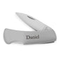 Personalized Stainless Steel Locking Blade Pocket Knife - Monogram Engraved - Vispro Designs