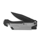 Personalized Black & Silver Pocket Knife With Light - Monogram Engraved - Vispro Designs