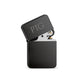 Custom Gunmetal Black Windproof Lighter - Traditional Monogram Engraving - Vispro Designs