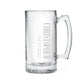 Personalized Large Glass Beer Mug – Vertical Monogram Engraving - Vispro Designs