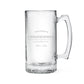 Personalized Large Glass Beer Mug – Established Groomsman And Best Man Engraving - Vispro Designs