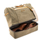Weekend Carry On Bag - Genuine Leather & Canvas - Vispro Designs