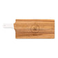 Personalized Wooden Cutting & Serving Board With White Handle - Circle Monogram - Vispro Designs