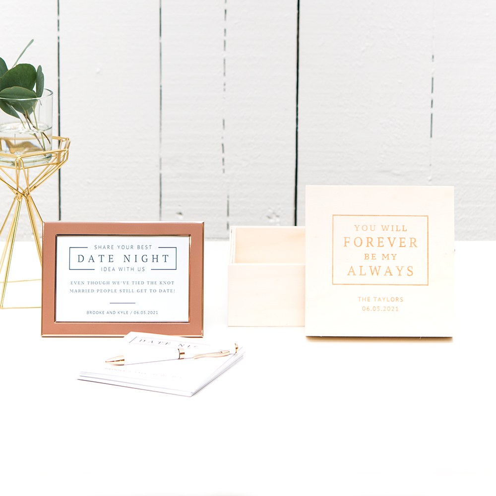 Personalized Wooden Keepsake Gift Box - Forever Be My Always - Vispro Designs