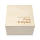 Personalized Wooden Keepsake Gift Box - Block Font Etching - Vispro Designs