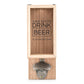 Personalized Wall Mounted Bottle Opener & Bottle Cap Holder - Drink Beer - Vispro Designs