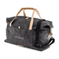 Large Personalized Canvas Travel Duffle Bag - Black - Vispro Designs