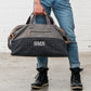 Large Personalized Canvas Travel Duffle Bag - Black & Gray - Vispro Designs