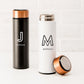 Personalized Stainless Steel Cylinder Travel Bottle - Line Initial - Vispro Designs