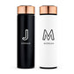 Personalized Stainless Steel Cylinder Travel Bottle - Line Initial - Vispro Designs