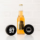 Custom Hockey Puck Bottle Opener Gift - Jersey Back - Vispro Designs