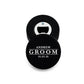 Custom Hockey Puck Bottle Opener Gift - Groom - Vispro Designs