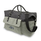 Large Personalized Canvas Weekender Travel Bag - Black & Grey - Vispro Designs