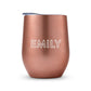 Personalized Stemless Travel Tumbler - Line Monogram Printing - Vispro Designs