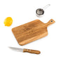 Personalized Wooden Paddle Cutting & Serving Board With Handle - Modern Couple - Vispro Designs