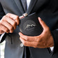 Personalized Engraved Black Hip Flask Wedding Gift - Go Outdoors Engraving - Vispro Designs