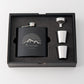 Personalized Engraved Black Hip Flask Wedding Gift - Go Outdoors Engraving - Vispro Designs