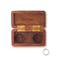 Small Personalized Wooden Ring Jewellery Box - Hand Written Monogram - Vispro Designs